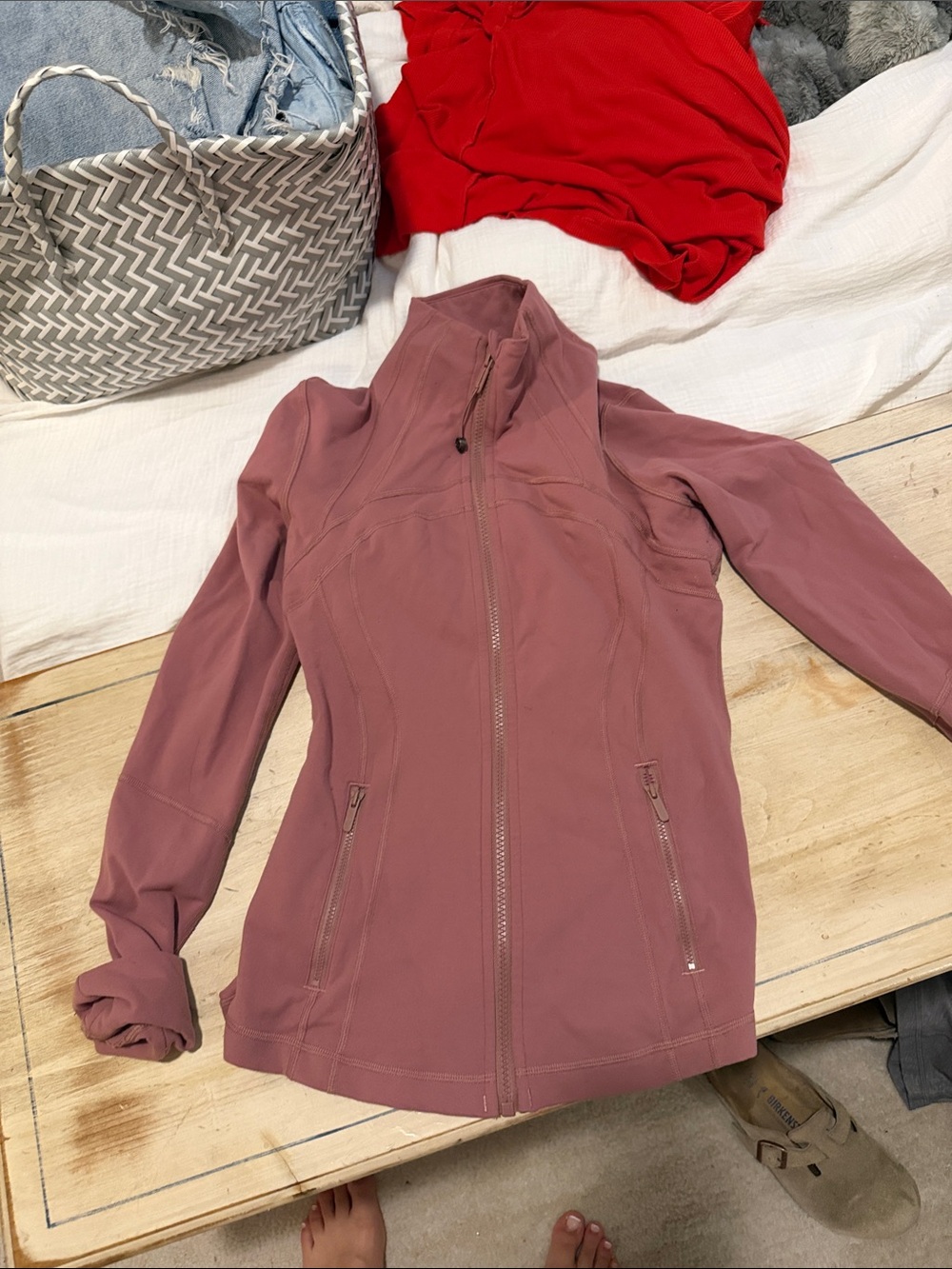 lululemon athletica Dusty Rose Full-Zip Athletic Jacket